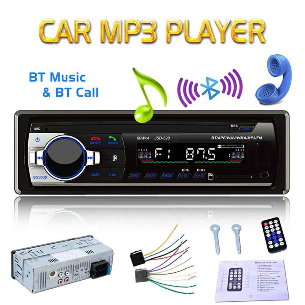 JSD520 Bluetooth-compatible Car Radio Stereo HeadUnit Player In-dash MP3 /USB/SD/FM/iPhone Non CD
