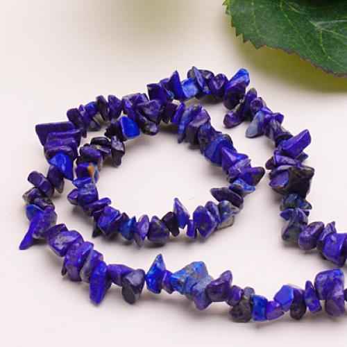 4-9mm Exquisite Elegant Lapis Lazuli Chip Gemstone Loose Beads Strand For Jewellery Necklace Bracelet Making DIY Blue