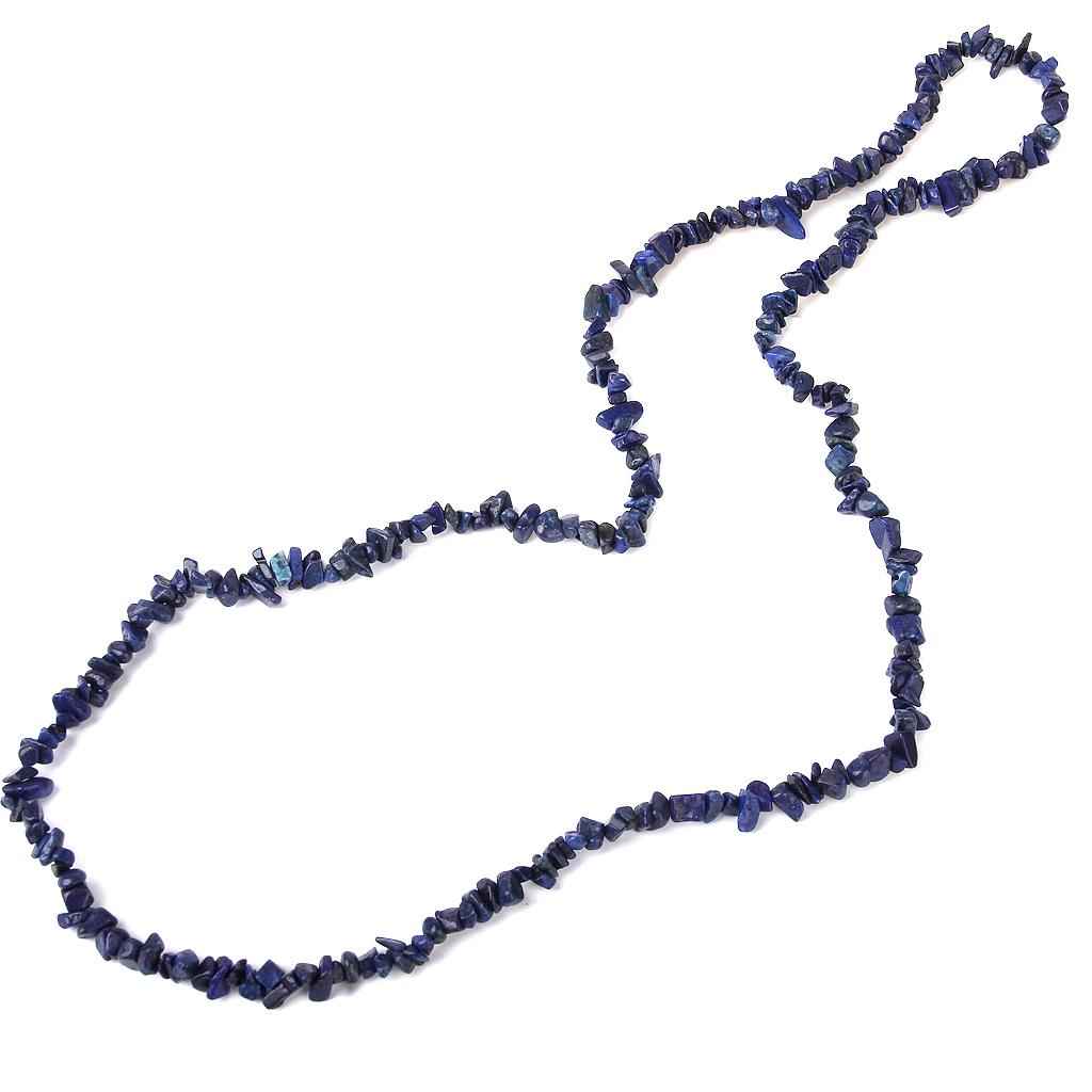 4-9mm Exquisite Elegant Lapis Lazuli Chip Gemstone Loose Beads Strand For Jewellery Necklace Bracelet Making DIY Blue