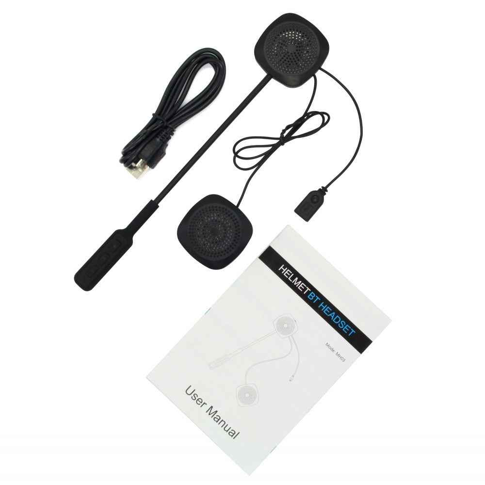 Motorcycle Motorbike Helmet Bluetooth-compatible Headset Wireless Headphone with Mic