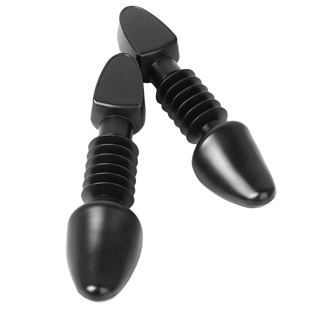 Footful 1 Pair Kids Shoes Trees Stretcher Shaper Plastic Spring for US Size 12.5-3 Black
