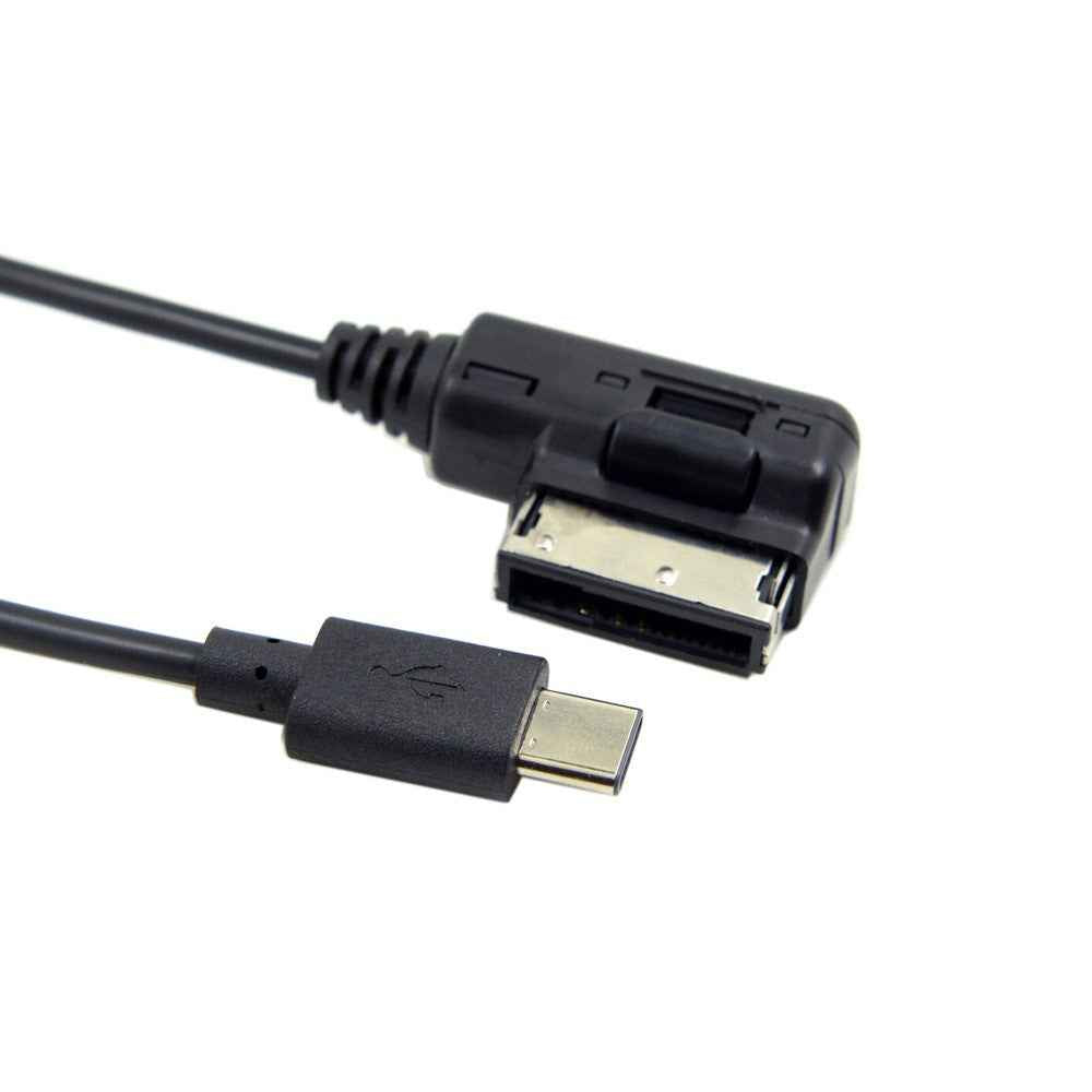 CA-040 0.3m Media in AMI MDI USB-C USB 3.1 Type C Charge Adapter Cable for Car VW AUDI 2014 A4 A6 Q5 Q7