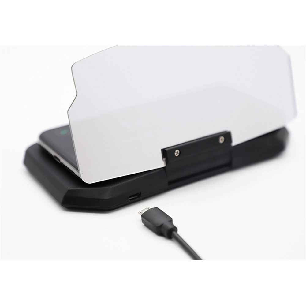5W Qi Wireless Charger + Heads up Car Navigation Image Reflector HUD 2-in-1 Design for iPhone Samsung Huawei
