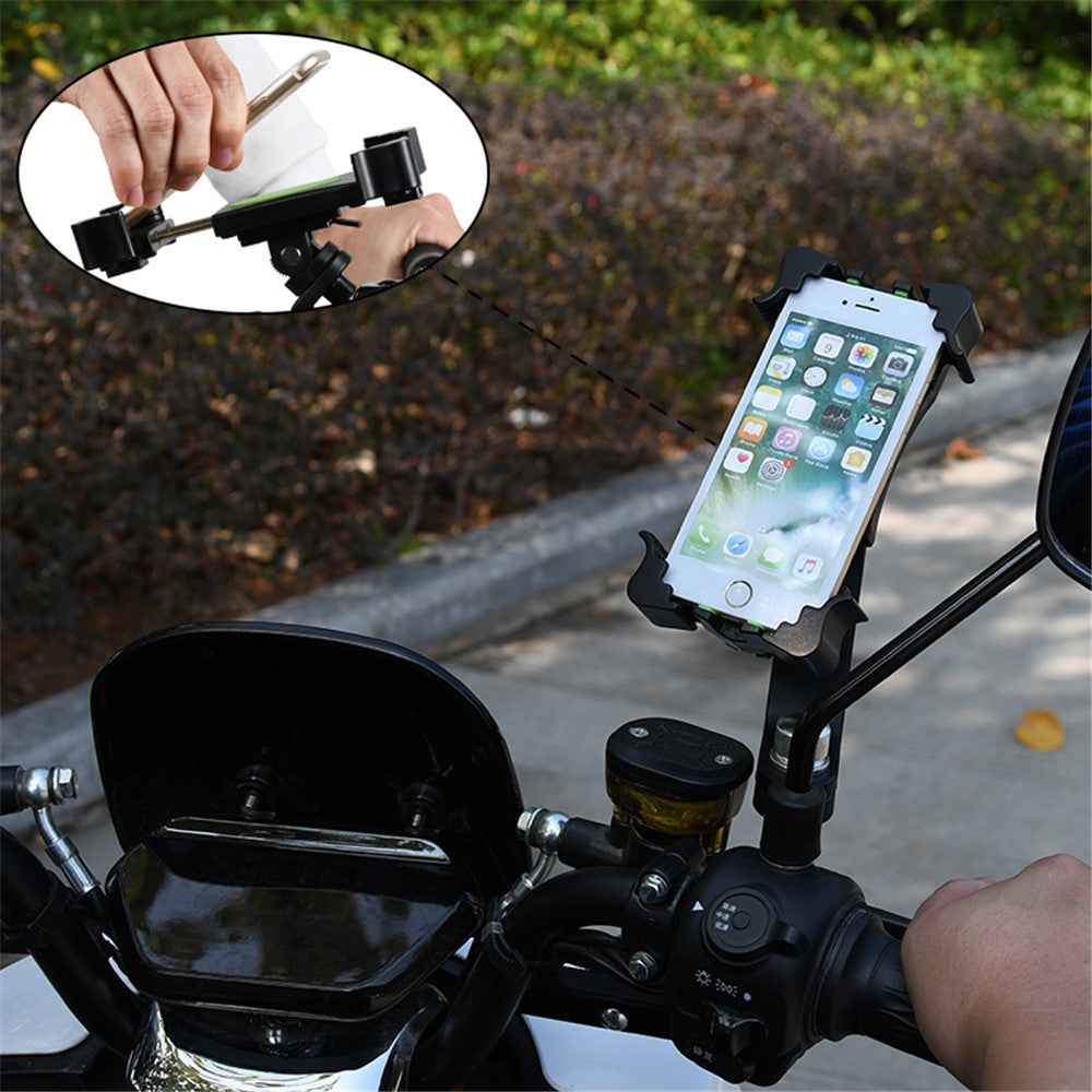 Universal Bike Phone Holder Motorcycle Mount Stand - Green