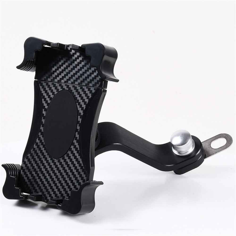 Universal Bike Phone Holder Motorcycle Mount Stand - Black