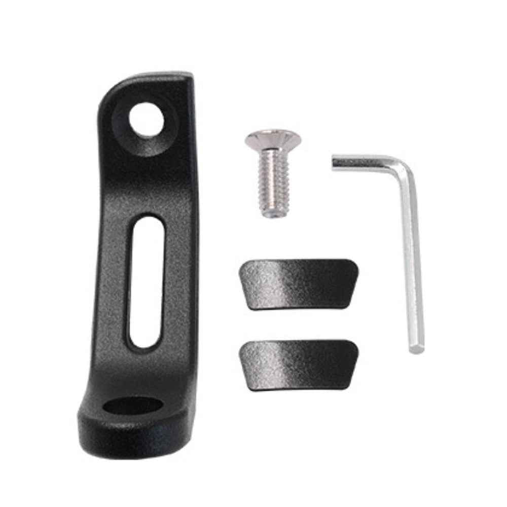 WUPP 360 Degree Aluminum Alloy Motorcycle Bike Rear Mirror Phone Holder GPS Stand Mount for 4-6.5 inch Phone - Black