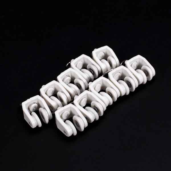 10pcs Plastic Curtain Track Runners Rail Runners with Eyelet