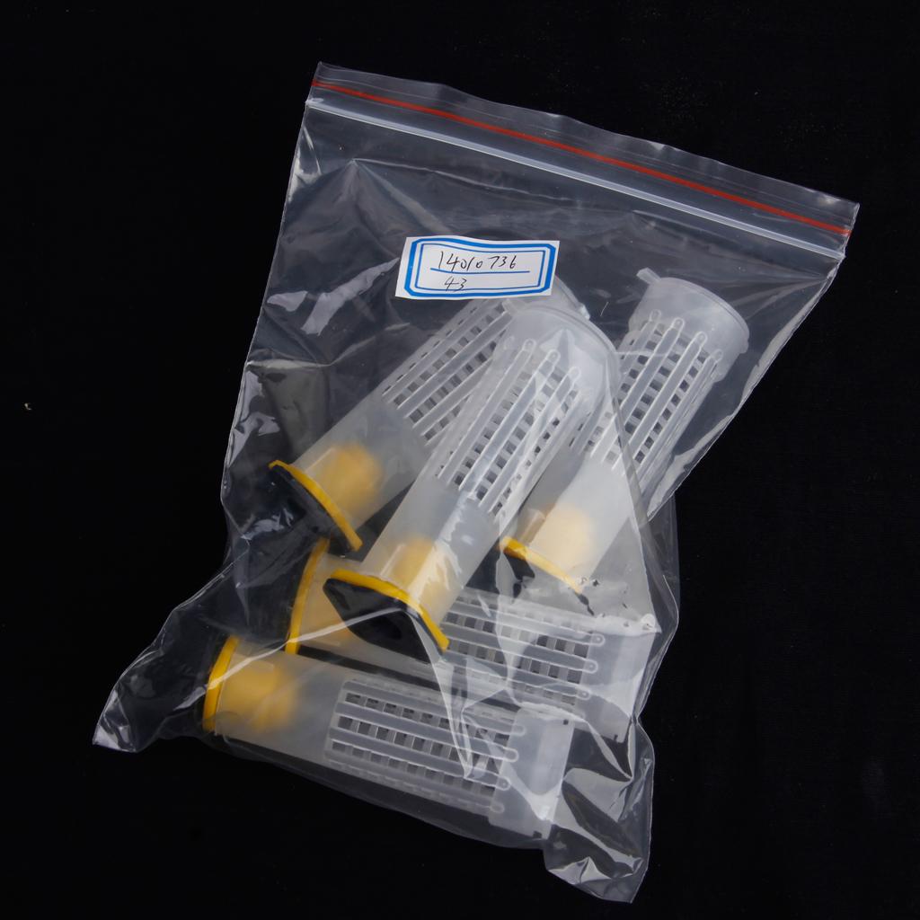 2000Beekeeping Queen Bee Hair Roller Cages Cell Cup Holder and Cell Fixtures