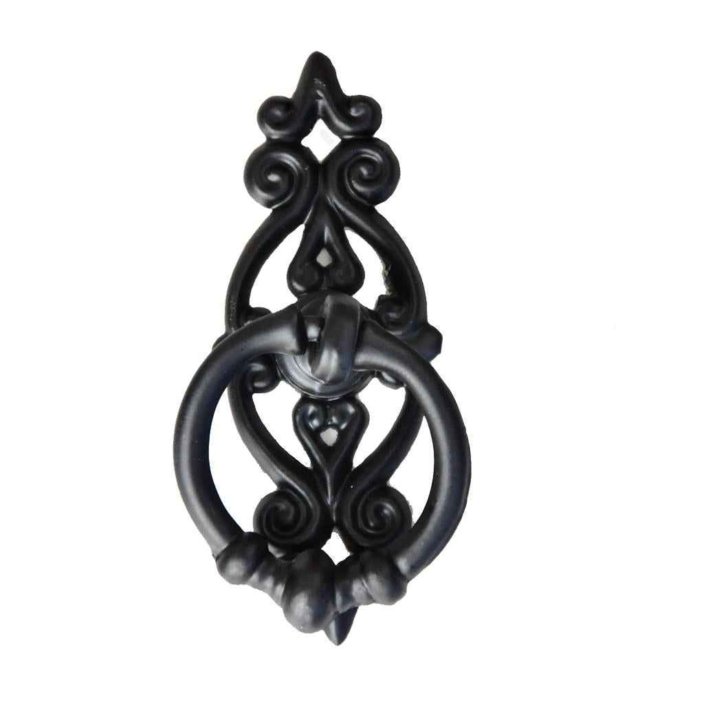 Antique Black Cabinet Drawer Drop Ring Pulls Cupboard Bin Knob Handle DIY