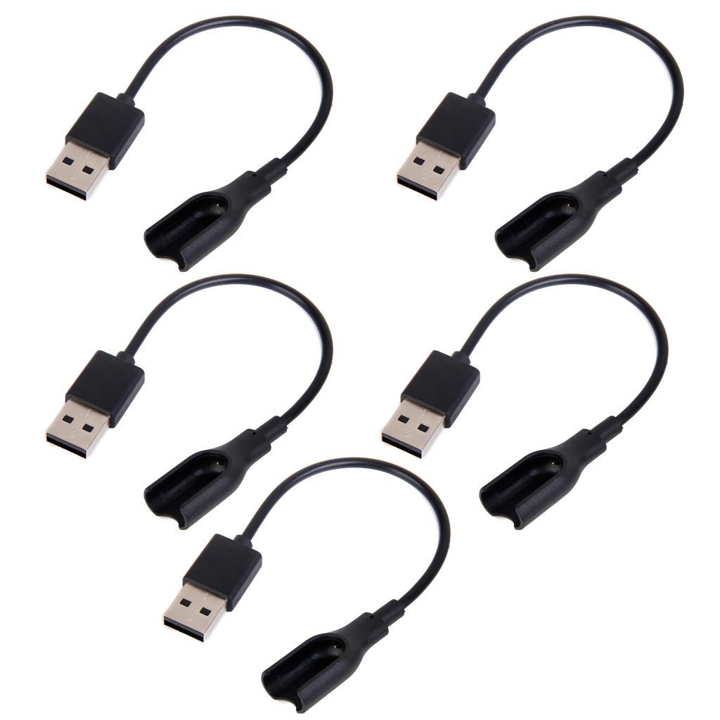 5 Pieces USB Charger Charging Cable for Mi Band 1 Smart Wristband