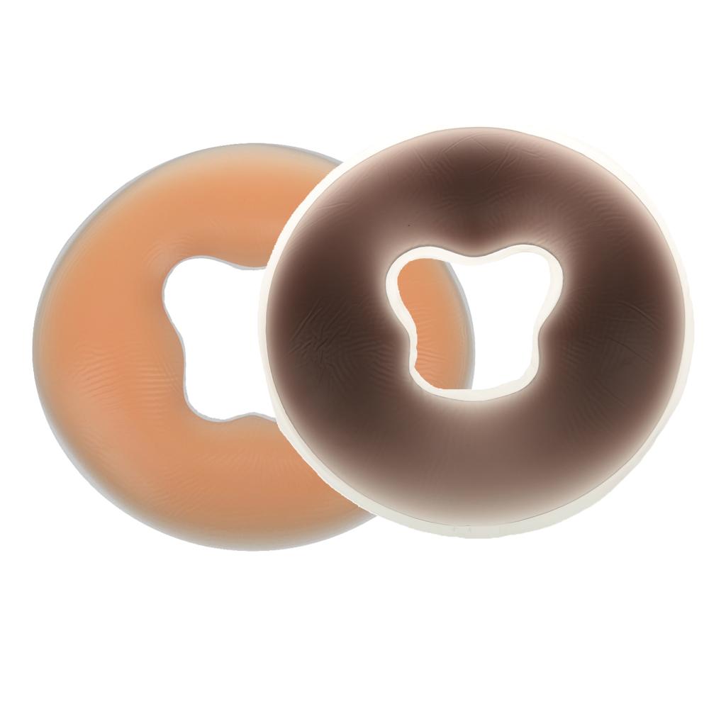 2pcs SPA Silicone Gel Face Down Cradle Cushion Pillow for Massage Table Bed