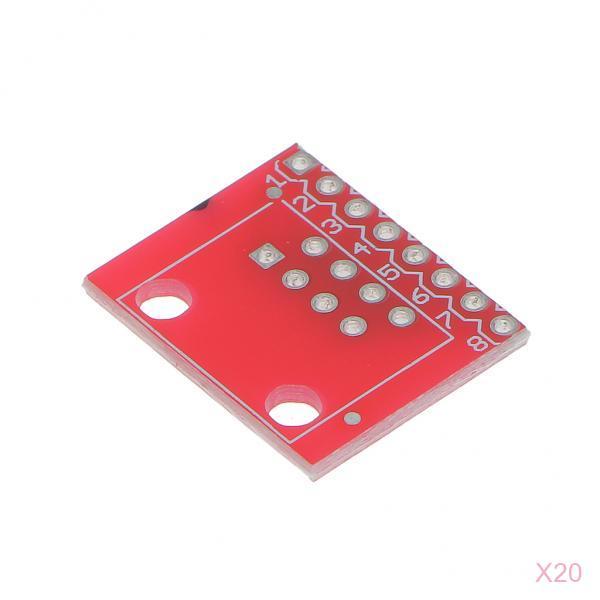 20 Pieces Connector (8P8C) and Breakout Board Kit for Ethernet Jacks