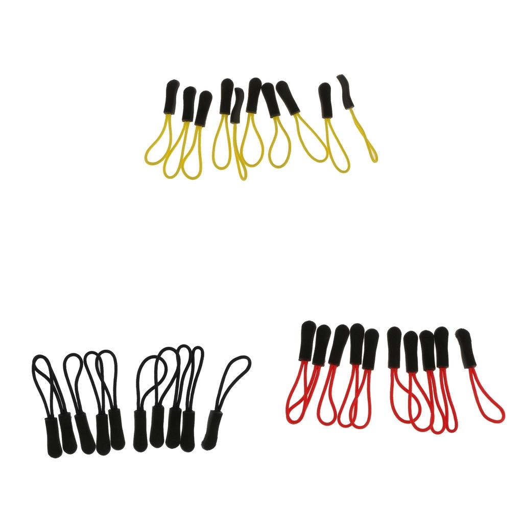 30Pcs Zipper Pulls Replacement Zip Cord Puller Slider for Jacket Backpack