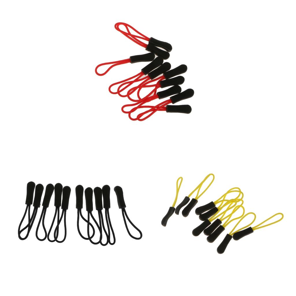 30Pcs Zipper Pulls Replacement Zip Cord Puller Slider for Jacket Backpack
