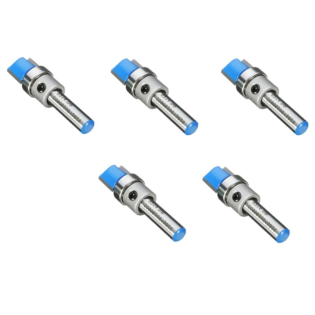 5 Piece Straight Flute Flush Trim Pattern Router Bit Cutter Top Bearing Tool
