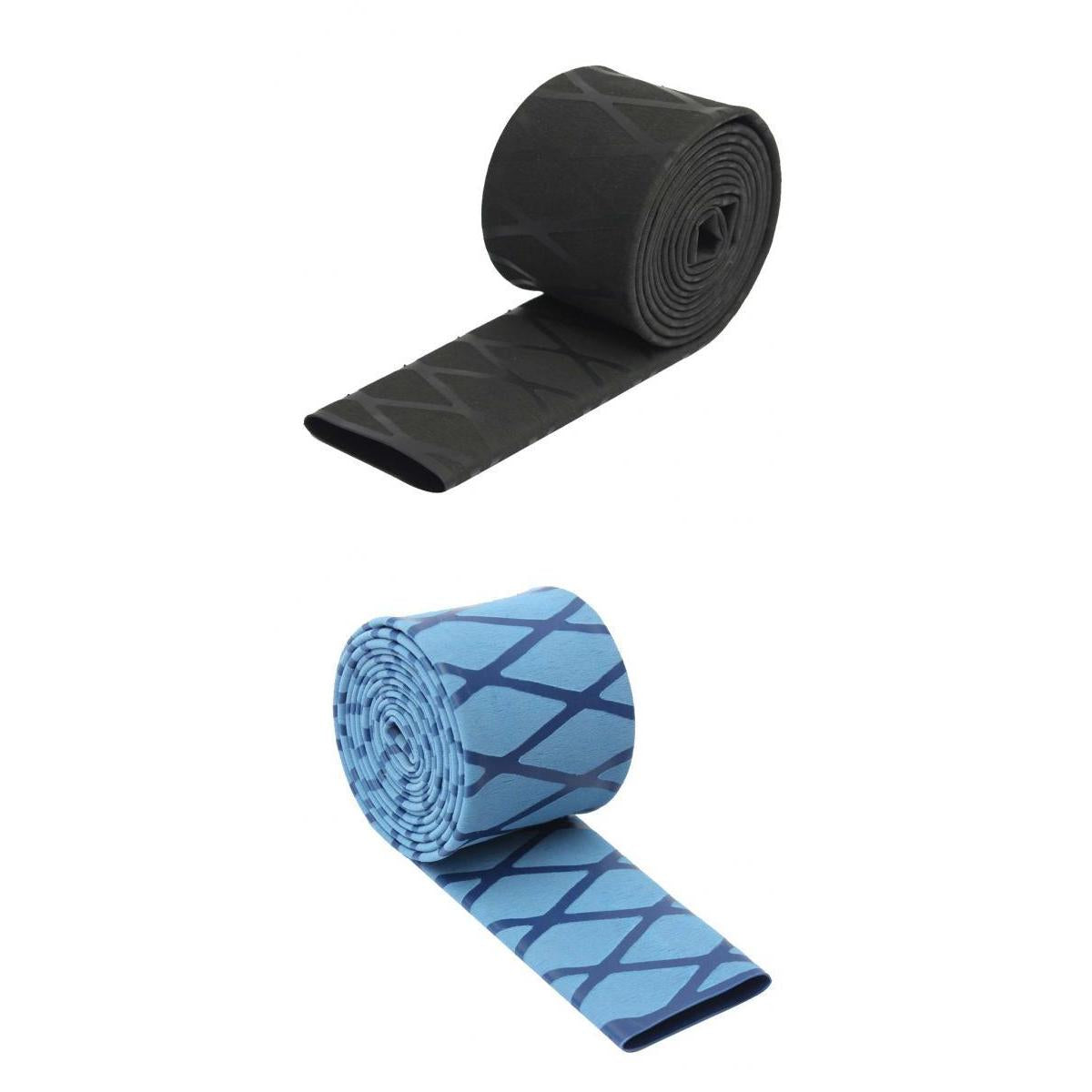 2 Pcs Non Slip Textured X-Tube Heat Shrink Tubing Fishing Rod Grips 35mm