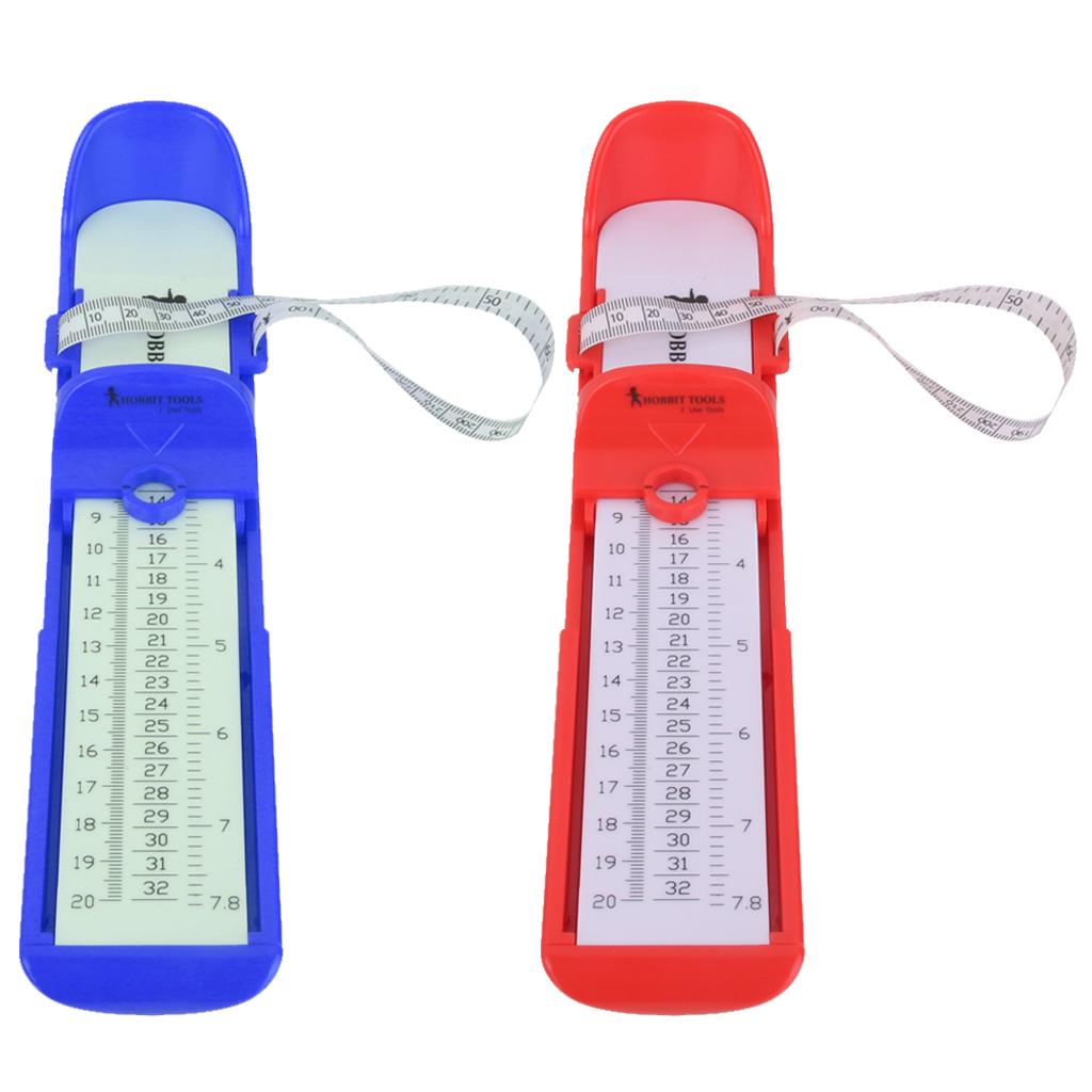 2Pcs Kids Baby Foot Measurer Children Shoe Fitting Device for Length Width