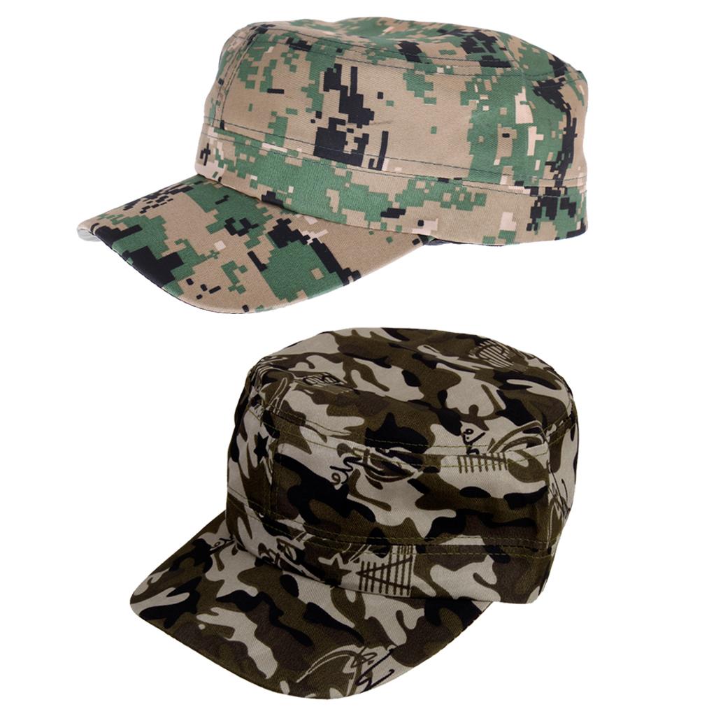 2pc Cappello Mimetico Militare Baseball Cap Camuffamento Uomo Donna Camo Hat
