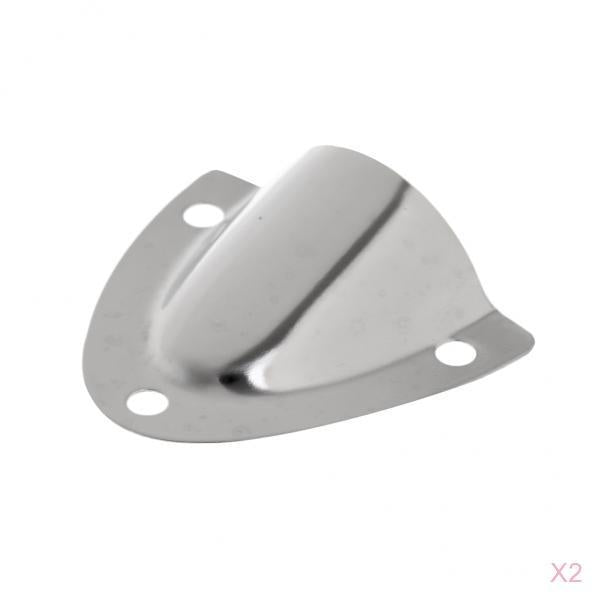 2pcs Stainless Steel 316 Midget Clam Shell Wire Cable Vent Cover For Boat