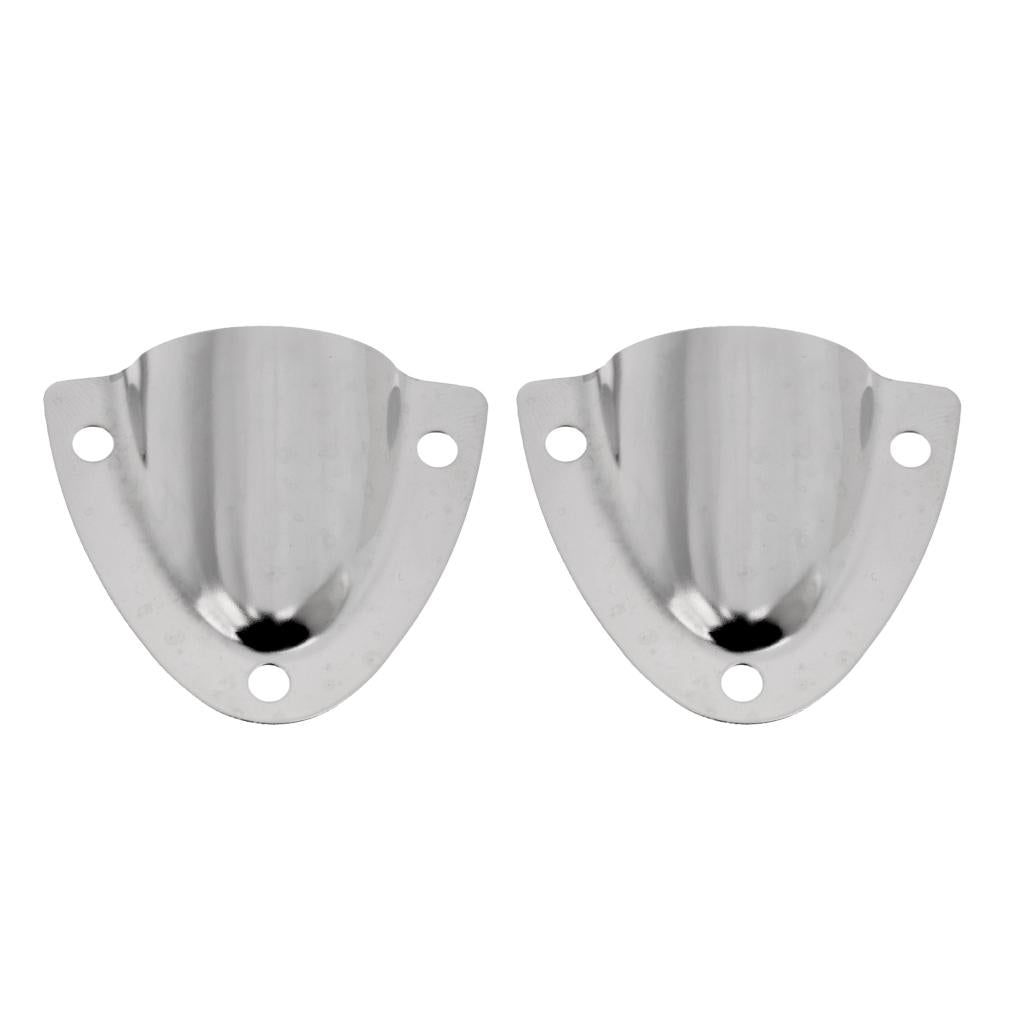 2pcs Stainless Steel 316 Midget Clam Shell Wire Cable Vent Cover For Boat