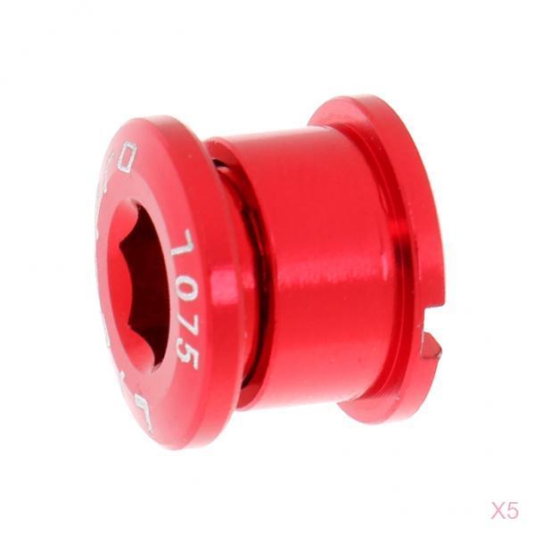 5Pcs Alloy Bike Chainwheel Bolt Bicycle Single Chain Wheel Crank Arm Screw