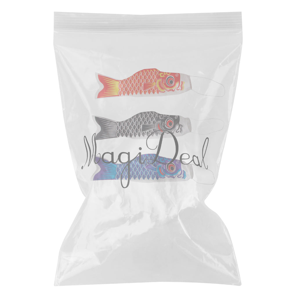 3 Pieces 40cm Japanese Windsock Carp Flag Koi Nobori Sailfish Wind Streamer