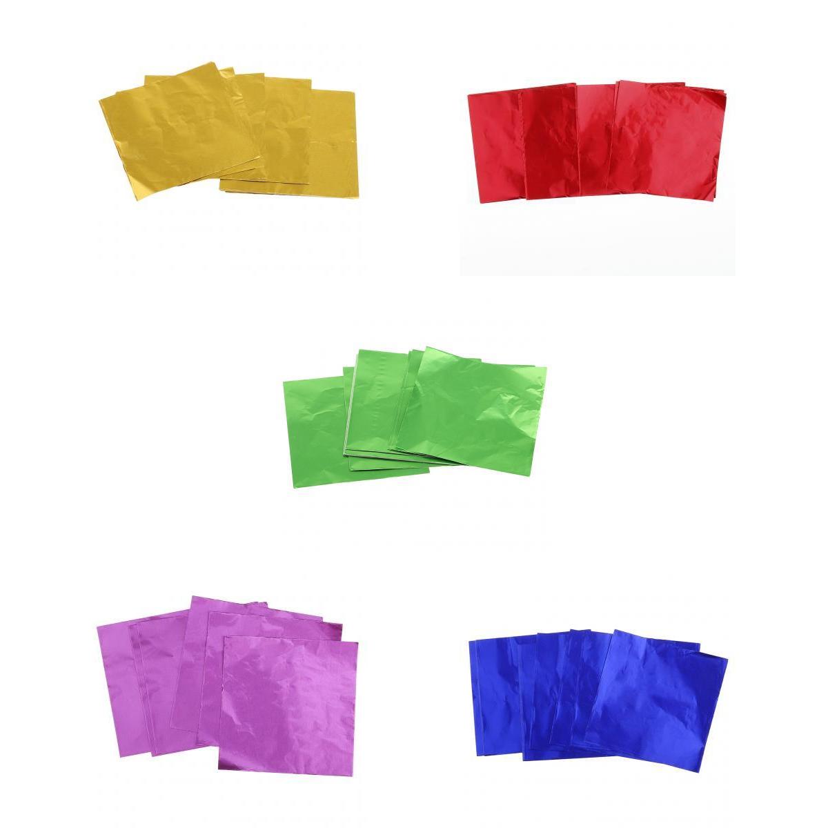 500x Assorted Foil Wrappers Sweets Candy Chocolate Wrapping Paper 8x8cm