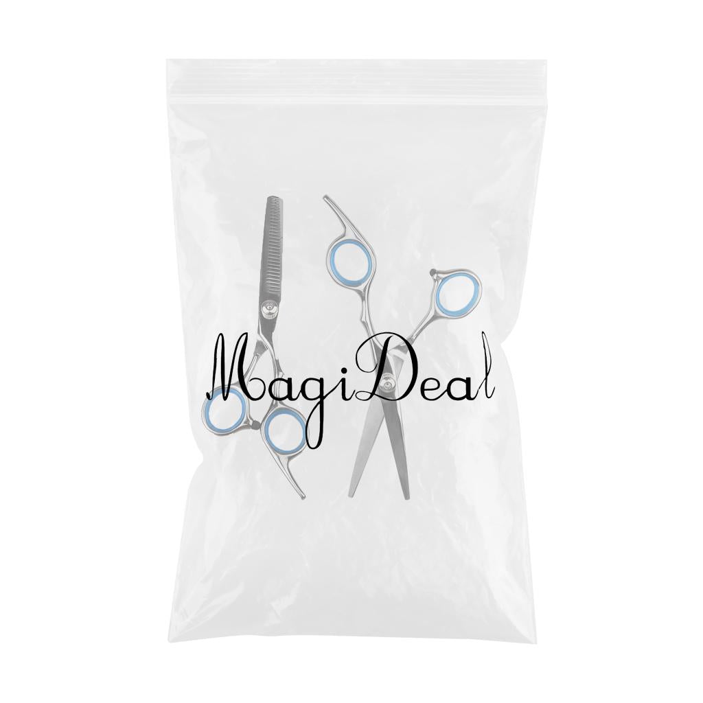 2 Pieces Barber Salon Hair Cutting Thinning Scissors Shears Hairdressing Set