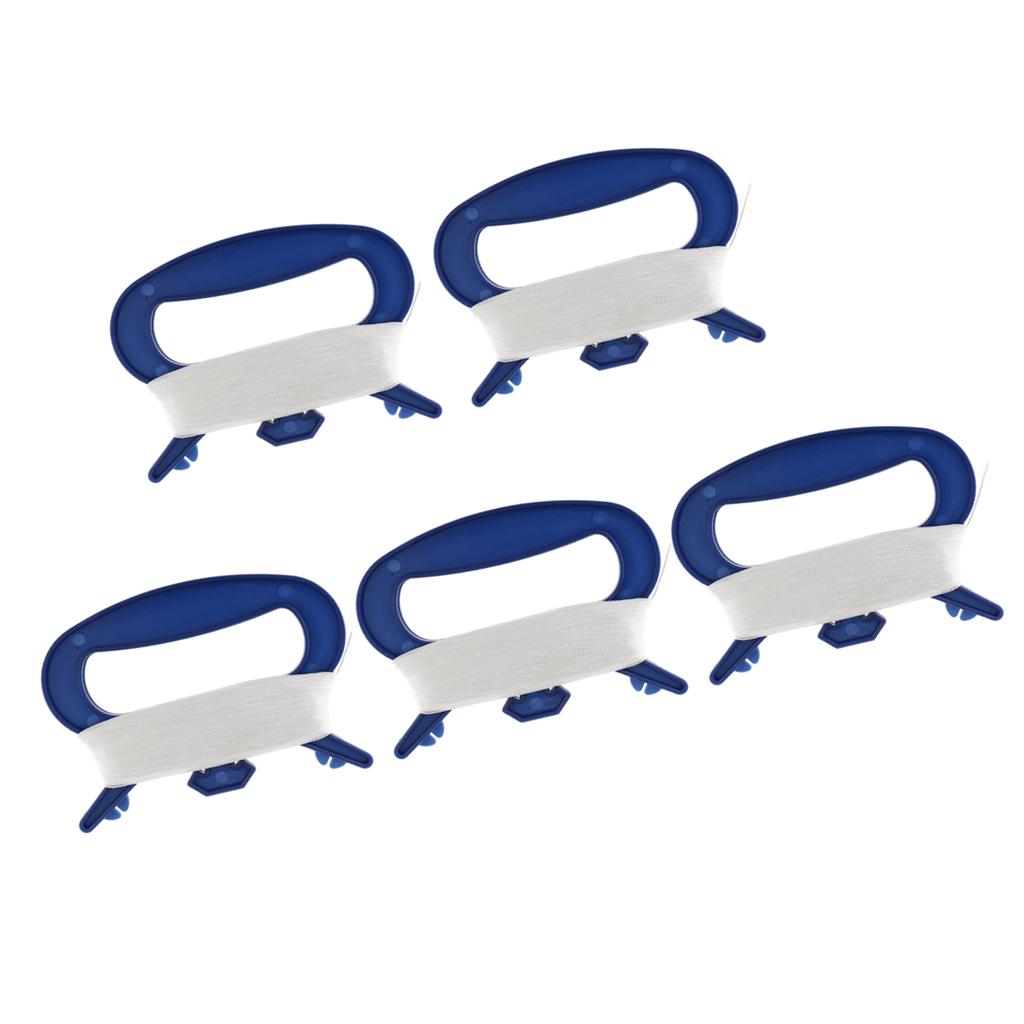 5x 100m Kite Line String Kite Handle D Shape Winder Board Outdoor Toys Blue