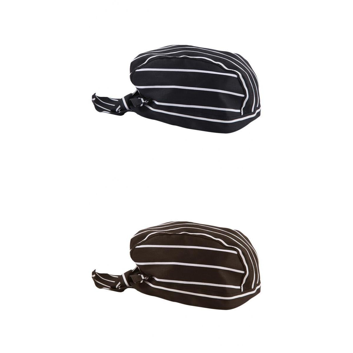 2 Pieces Unisex Catering Chef's Headwrap Bandana Hat Head Do Tied Caps