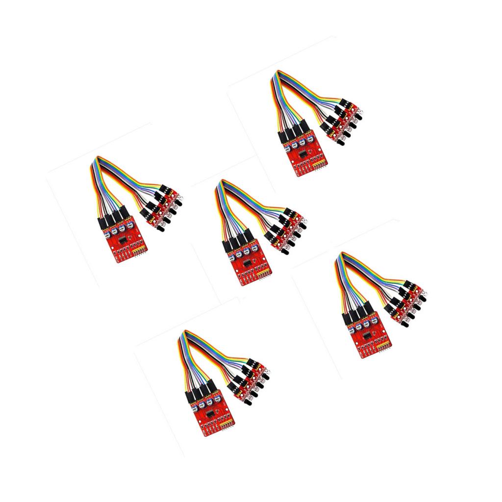 5 pieces 4-way Infrared Tracking Sensor Module Smart Car Obstacle Avoidance