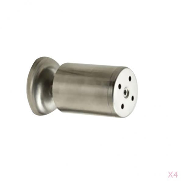 4-Piece Stainless Steel Sofa Leg Furniture Chair Table Bed Feet 50x100mm