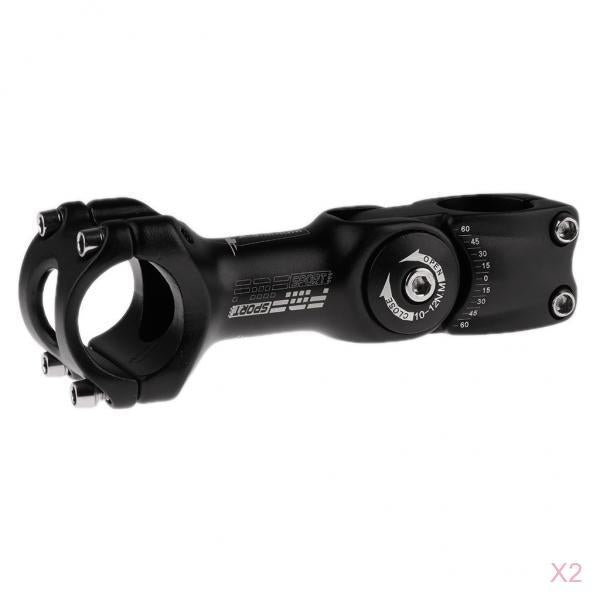 2pcs Bicycle Stem Angle Adjustable MTB Road Bike Handlebar Stem 31.8 x 110mm