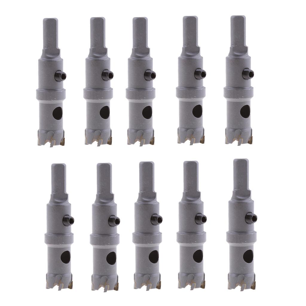 10Piece Carbide Tip Tool Stainless Steel DrillBit Mirror Cutter Holesaw 18mm