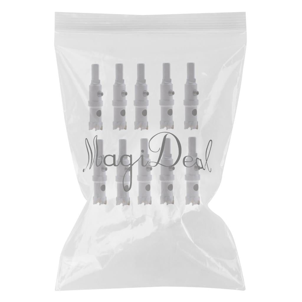 10Piece Carbide Tip Tool Stainless Steel DrillBit Mirror Cutter Holesaw 18mm