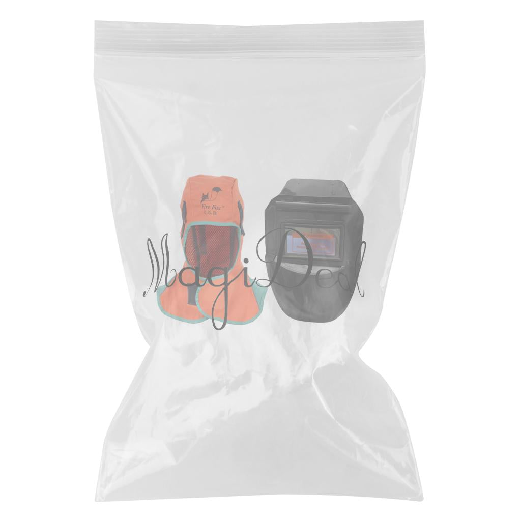 Adjustable Welding Helmet & Safey Helmet Welding Neck Protective Orange set