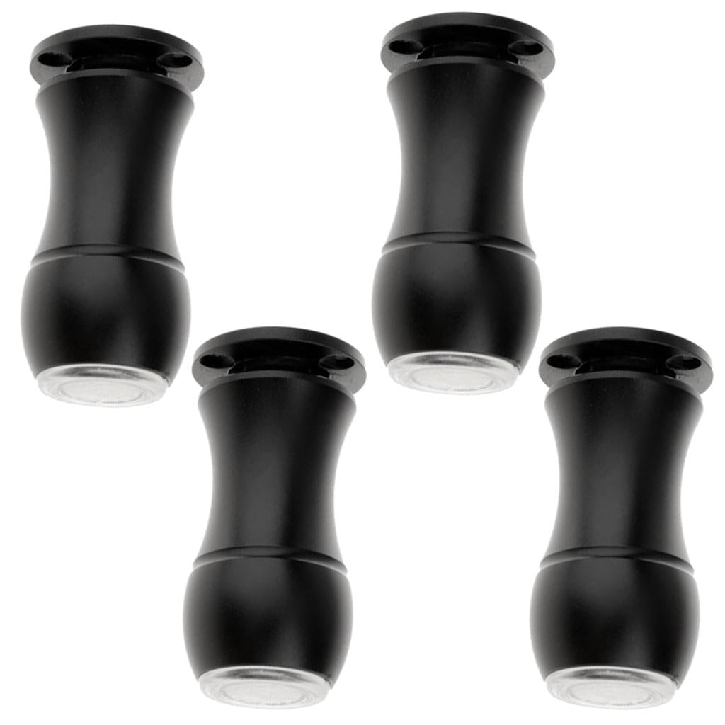 4Pcs Aluminum Furniture Plinth Sofa Leg Anti-damp Feet for Couch Cabinet Black