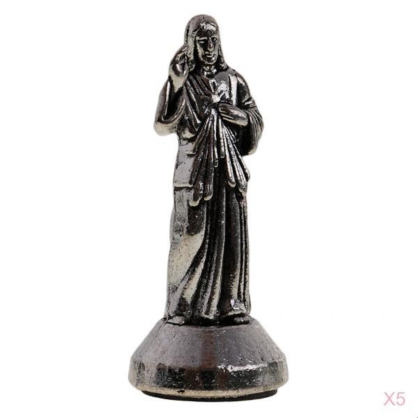 5 Pieces Mini Jesus Holy Religious Figurine Magnetic Decoration Statue 5cm