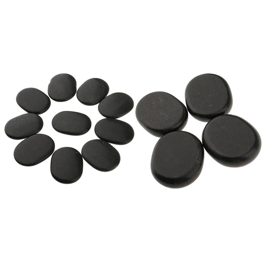 14 Pieces Hot Spa Rock Basalt Stones Massage Natural Volcano Stone Set
