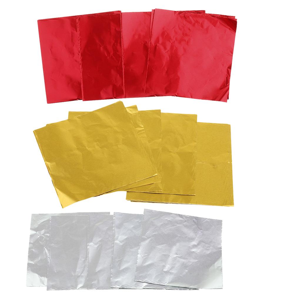 300 Pieces Foil Wrappers Package for Sweets Candy Chocolate Lolly 8x8cm