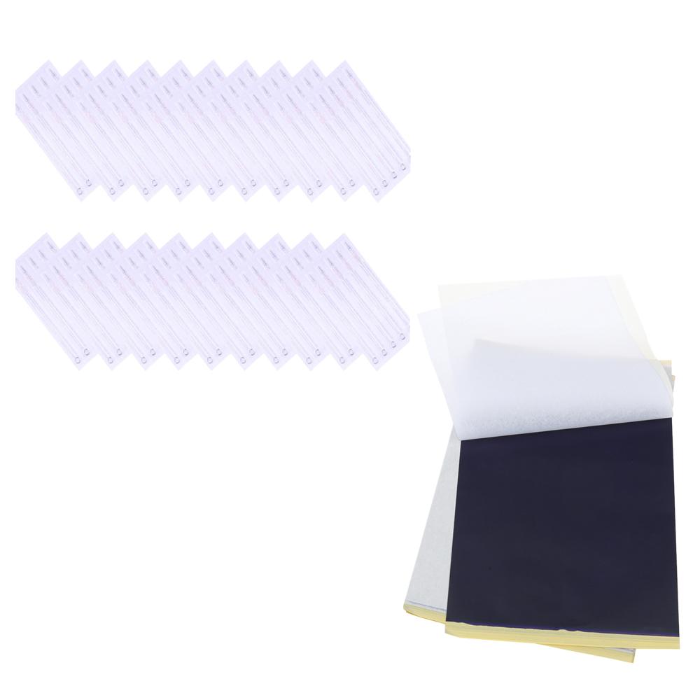 100Pcs Mix Disposable Tattoo Needles RL RS M1 + 10pcs Tattoo Transfer Paper
