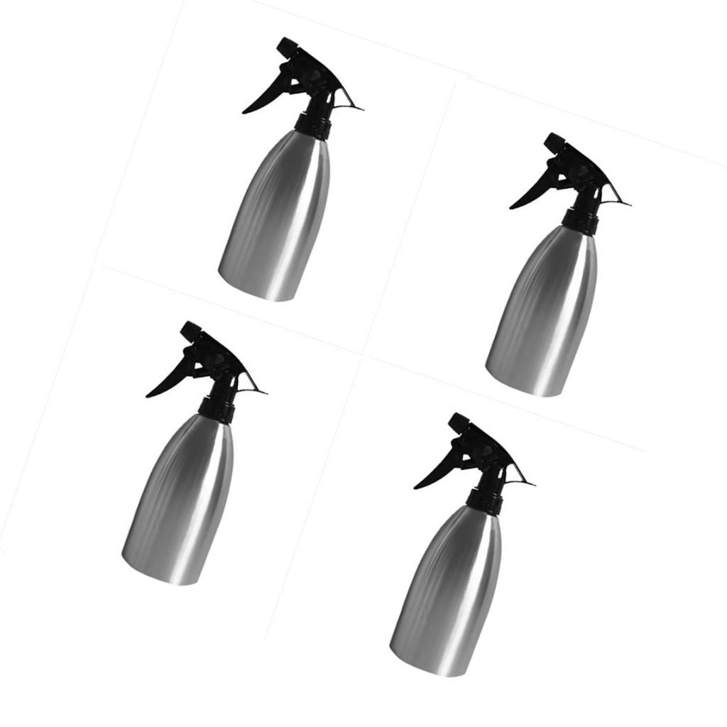 500ml Gardening Tool Stainless Steel Watering Can Plant Spray Bottle Silver