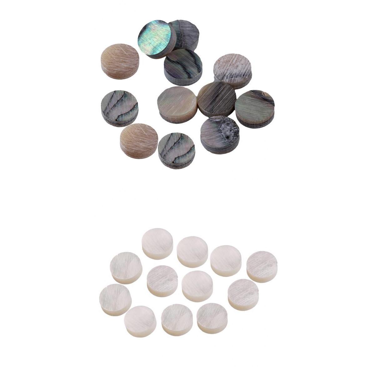 24 Pieces Fingerboard Dots with Inlay Material for Guitar Bass Ukulele Parts