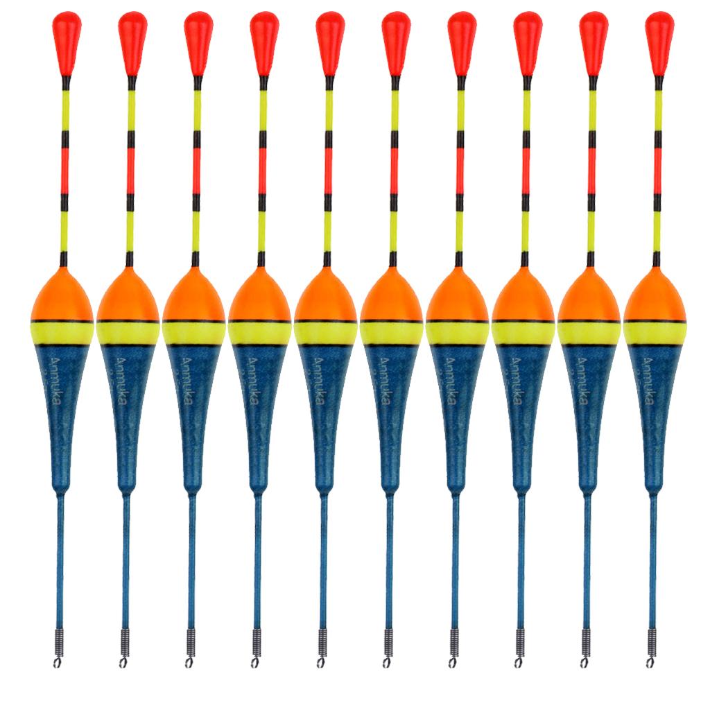 10x 2.5g Fishing Paulownia Wood Floats Bobbers Carp Coarse Fishing Blue