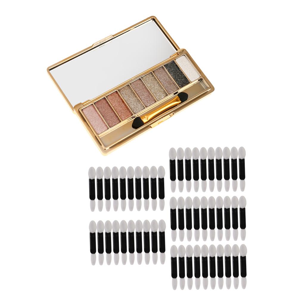 9 Colors Glitter Eyeshadow Palette + 50 Pieces Eye Shadow Brush Applicator