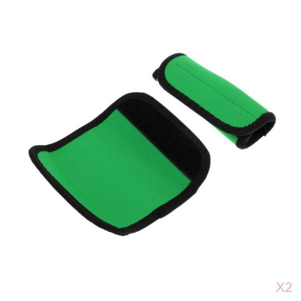 2 Pair Kayak Canoe Paddle Grips with Fastening Tape Prevent Blisters Green
