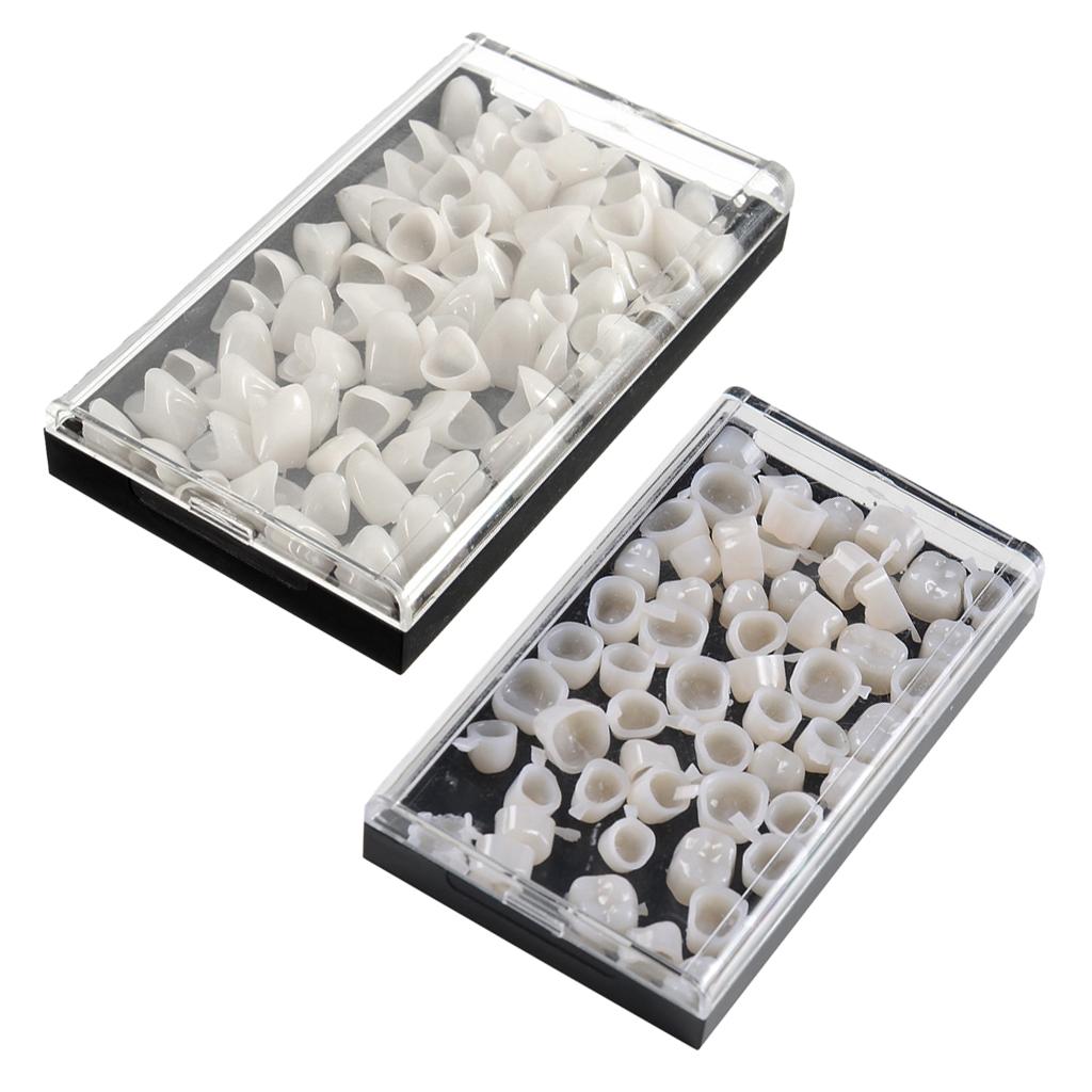 120Pieces Dental Whitening Veneers Teeth Anterior Molar Temporary Crown Set
