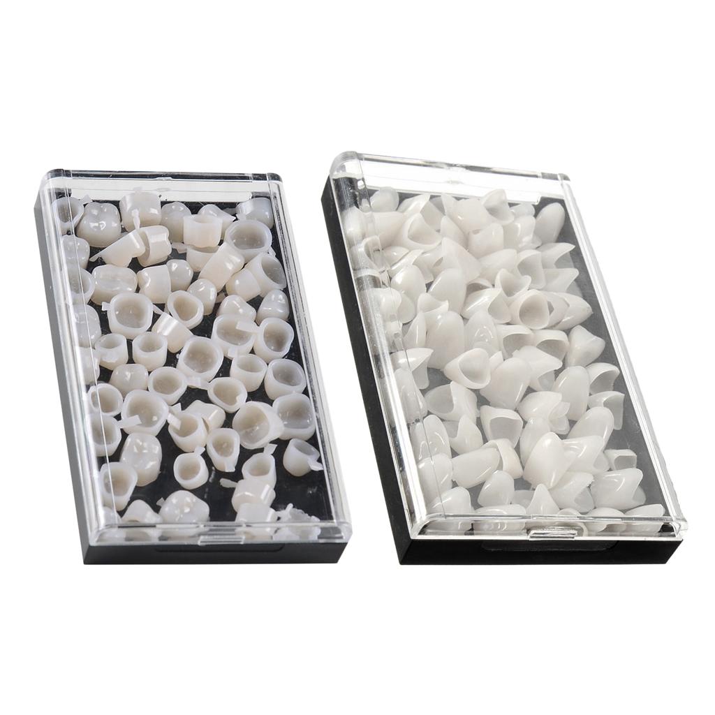 120Pieces Dental Whitening Veneers Teeth Anterior Molar Temporary Crown Set