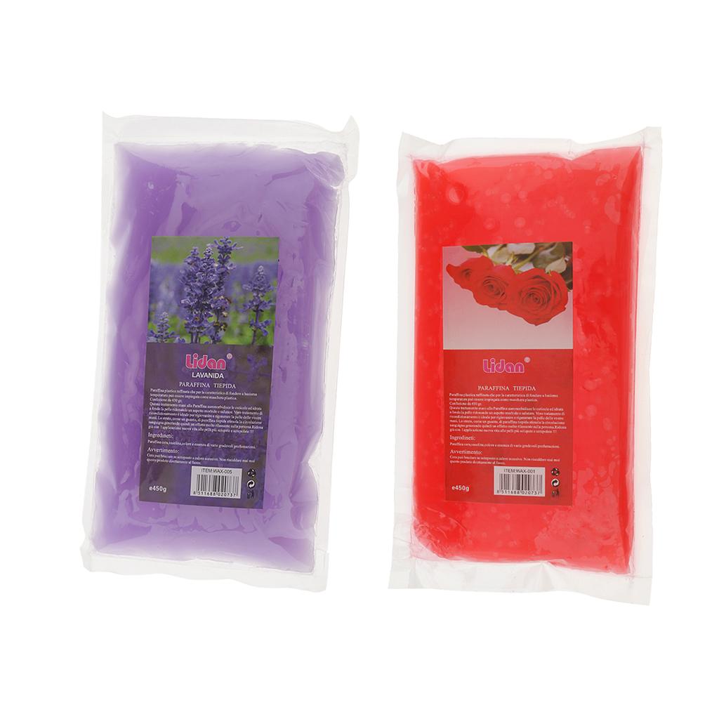 2 Bags 450g Paraffin Wax Therapy Bath For Hands Feet & Skin Care Beauty SPA