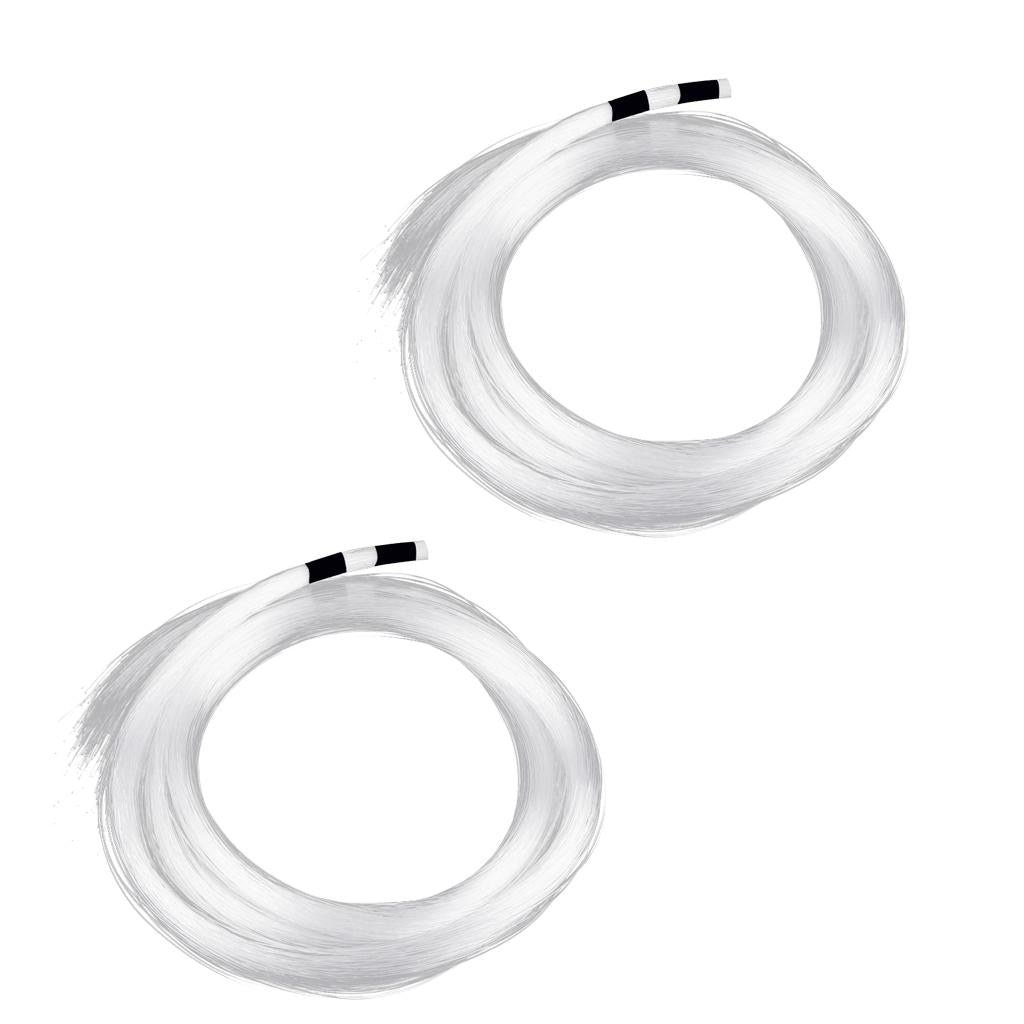 2 Rolls 0.75mm 2M Plastic End Glow Optical Fiber for Home Bar Decor 300pcs